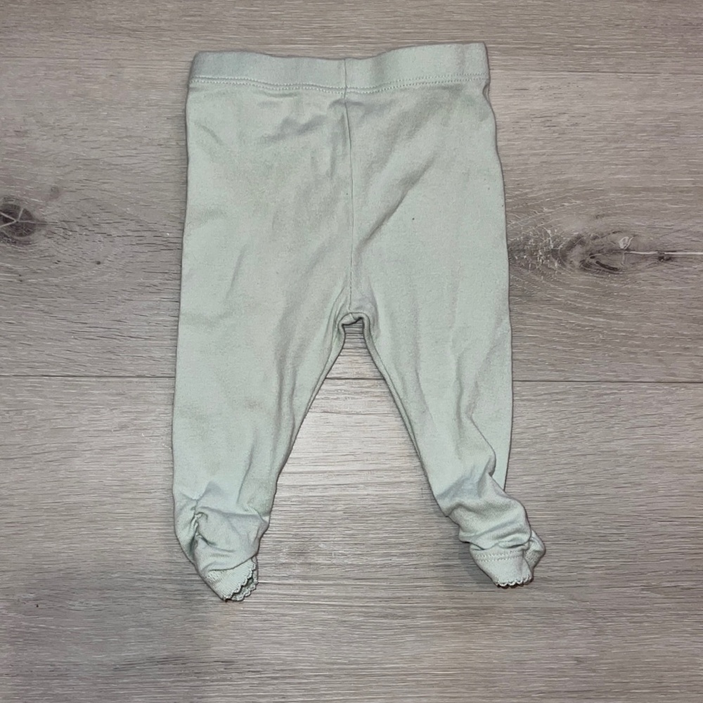 Cloud Island Mint Leggings: 0-3 months
